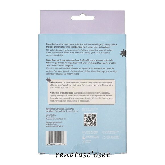 Blume Blume Buds 24-pack Power Patches for Acne-Prone Skin NWT/NIP/SEALED - Picture 4 of 9